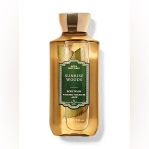 NWT Bath & Body Works Sunrise Woods Body Wash - Gold